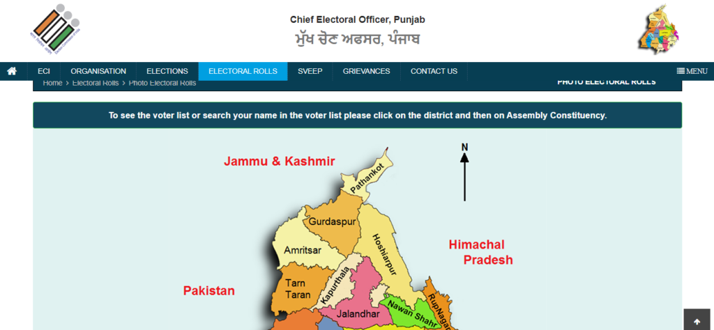•	Then, click on photo electoral rolls