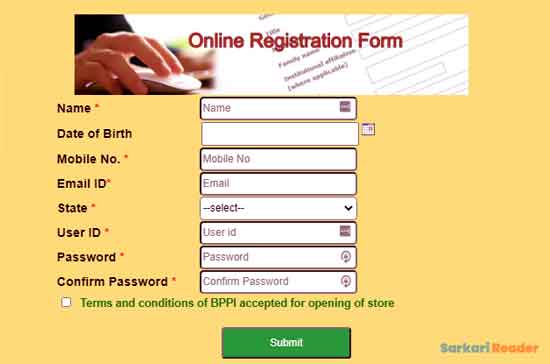 Online Application Registeration