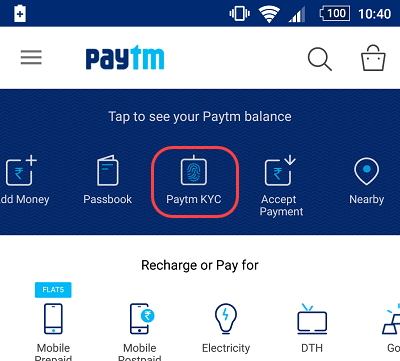 How To Complete Full KYC For Paytm And Link Aadhar With Paytm : All steps