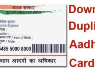 How do I get a copy of my Aadhar Card online?